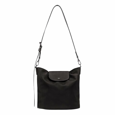 【LONGCHAMP】Le Pliage Xtra 牛皮 肩揹袋 肩背包 斜背包 水桶包 黑色 10341987001