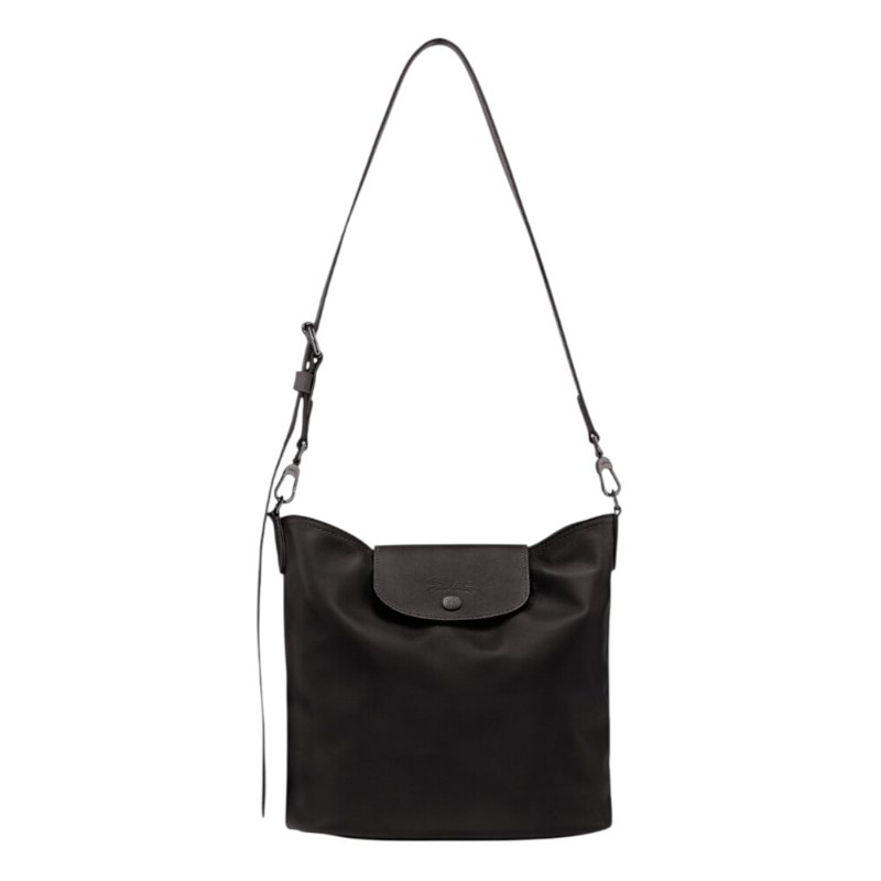 【LONGCHAMP】Le Pliage Xtra 牛皮 肩揹袋 肩背包 斜背包 水桶包 黑色 10341987001-0