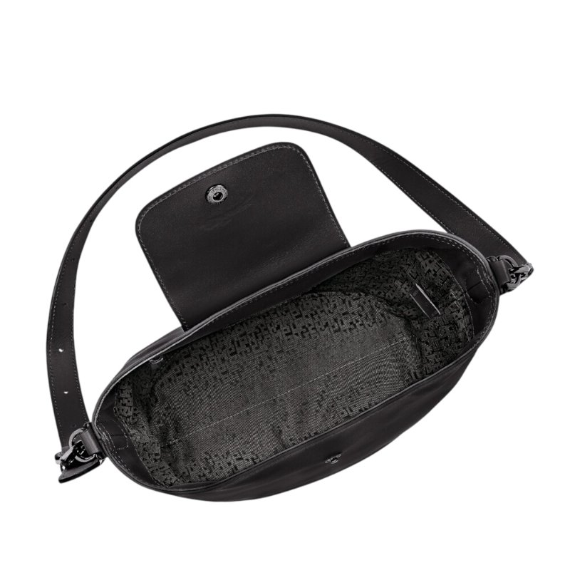 【LONGCHAMP】Le Pliage Xtra 牛皮 肩揹袋 肩背包 斜背包 水桶包 黑色 10341987001-3