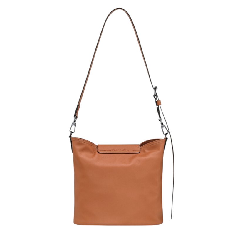 【LONGCHAMP】Le Pliage Xtra 牛皮 肩揹袋 肩背包 斜背包 水桶包 腰果色 10341987M19-4