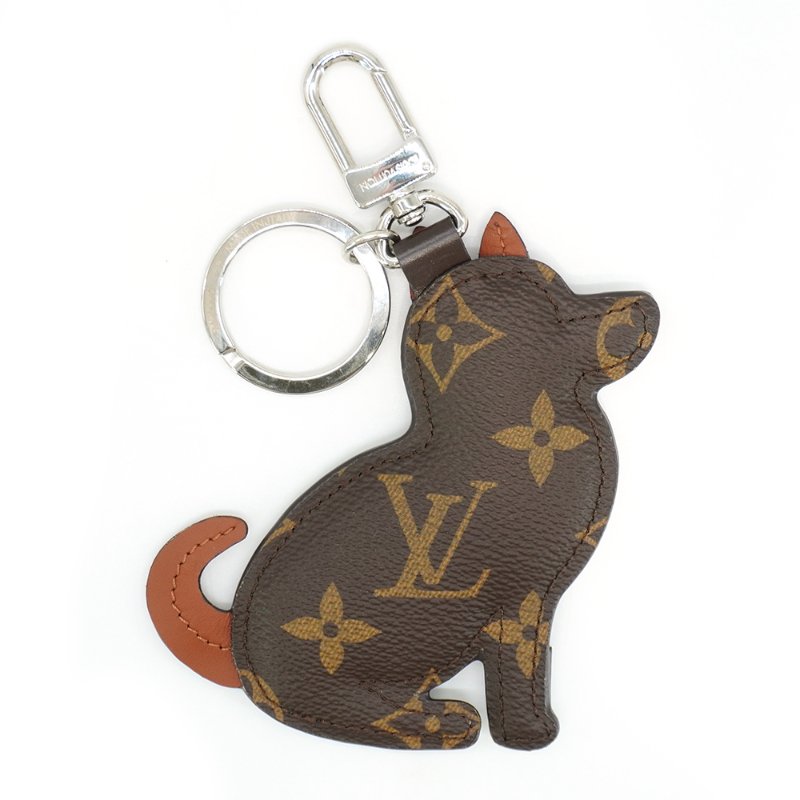 Louis Vuitton 展示品 帆布小狗造型吊飾鑰匙扣(MP1995-咖)-4