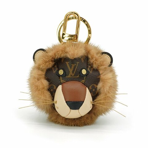 Louis Vuitton 展示品 獅子造型包飾鑰匙扣(M69512-咖)