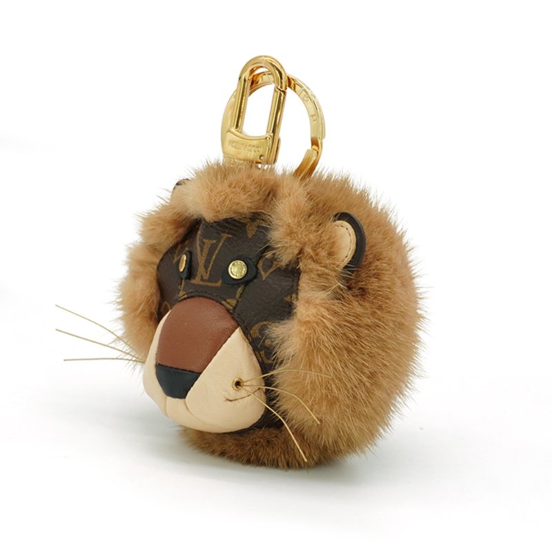 Louis Vuitton 展示品 獅子造型包飾鑰匙扣(M69512-咖)-1