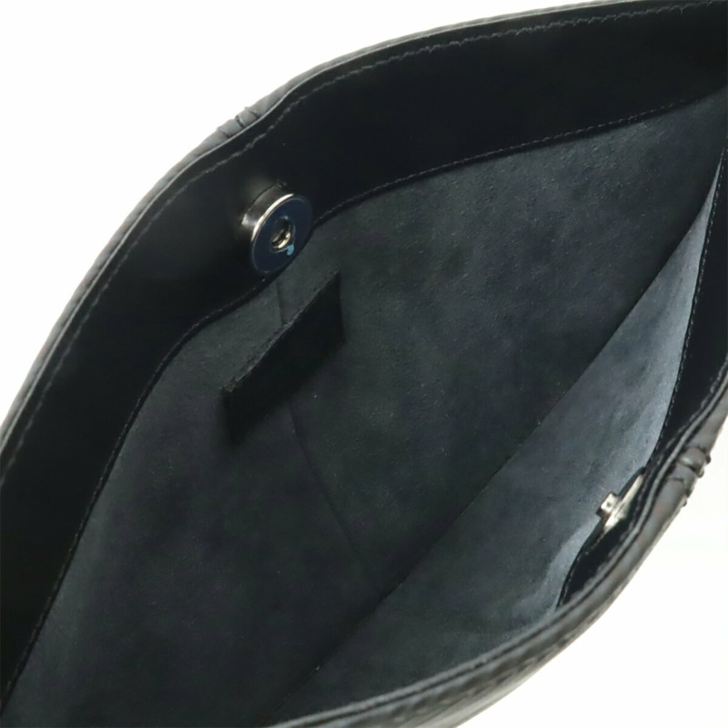 路易威登 Epi 皮革 Pochette Demi Lune 黑色肩背包 (M52622)-6