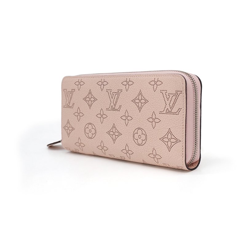 Louis Vuitton Zippy Mahina 鏤空雕花小牛皮拉鍊長夾(M82755-茉莉粉)-1