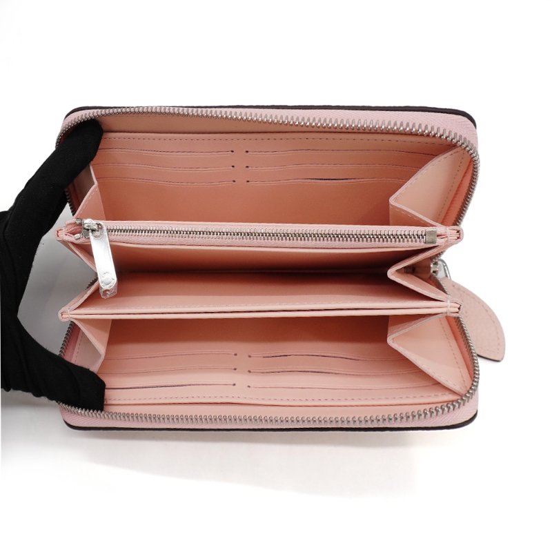 Louis Vuitton Zippy Mahina 鏤空雕花小牛皮拉鍊長夾(M82755-茉莉粉)-4