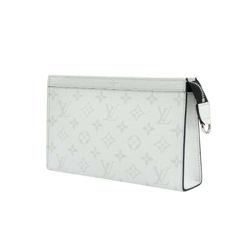 Louis Vuitton 展示品 Gaston Taïga牛皮拚帆布斜背包(M30935-白)-1