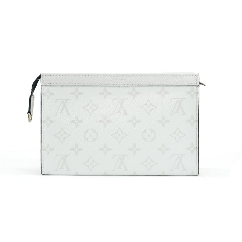 Louis Vuitton 展示品 Gaston Taïga牛皮拚帆布斜背包(M30935-白)-2