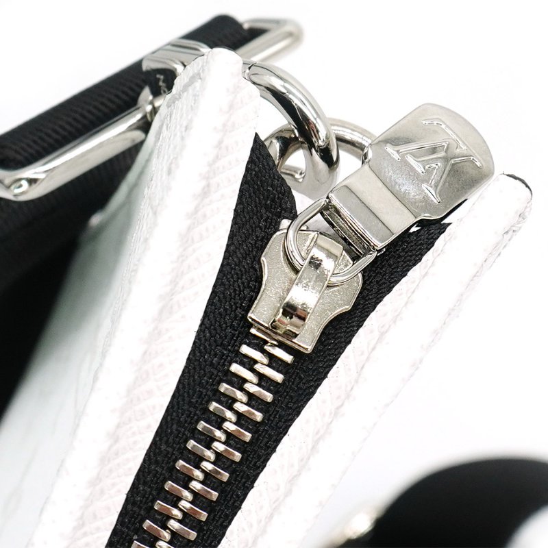 Louis Vuitton 展示品 Gaston Taïga牛皮拚帆布斜背包(M30935-白)-6