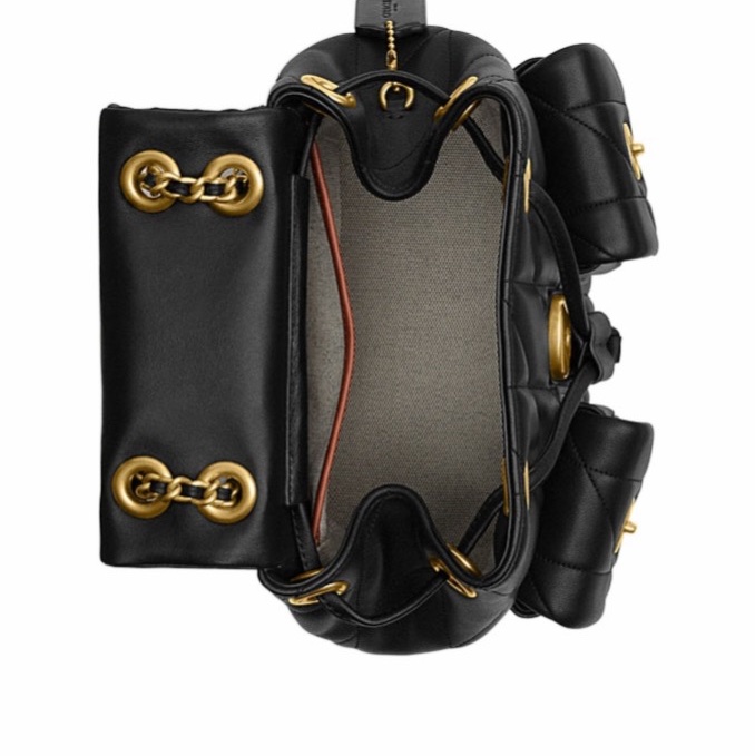 Coach 女士 絎縫雙肩包均碼碼21cm*13.5cm*22.5cm-3