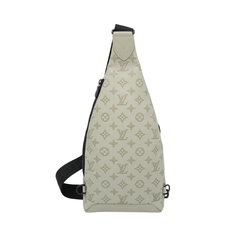 Louis Vuitton Monogram Shadow壓花牛皮斜背胸口包(M14916-沙灰色)-2