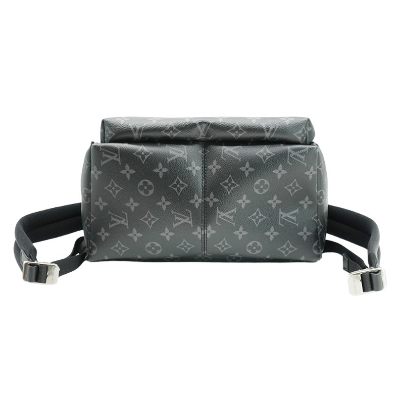 Louis Vuitton Discovery Backpack PM 老花帆布拚綠色帆布後背包(M25887-黑灰)-3