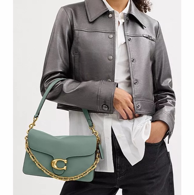 Coach 女士 CHAIN TABBY 鏈條單肩手袋均碼碼26cm*9cm*17cm-7