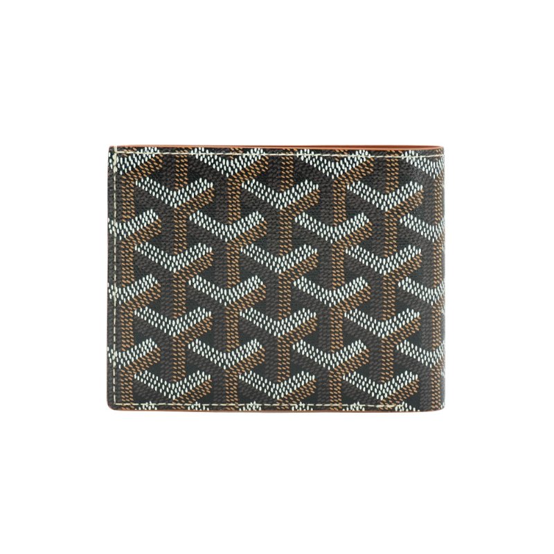 Goyard Victoire Wallet 帆布對折8卡短夾(棕)-2