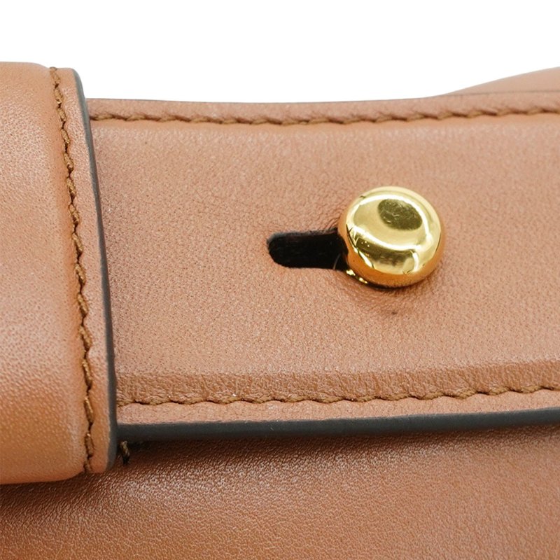 Gucci 展示品 Beatrix 光滑牛皮馬銜釦肩背托特包-中(850926-棕)-5