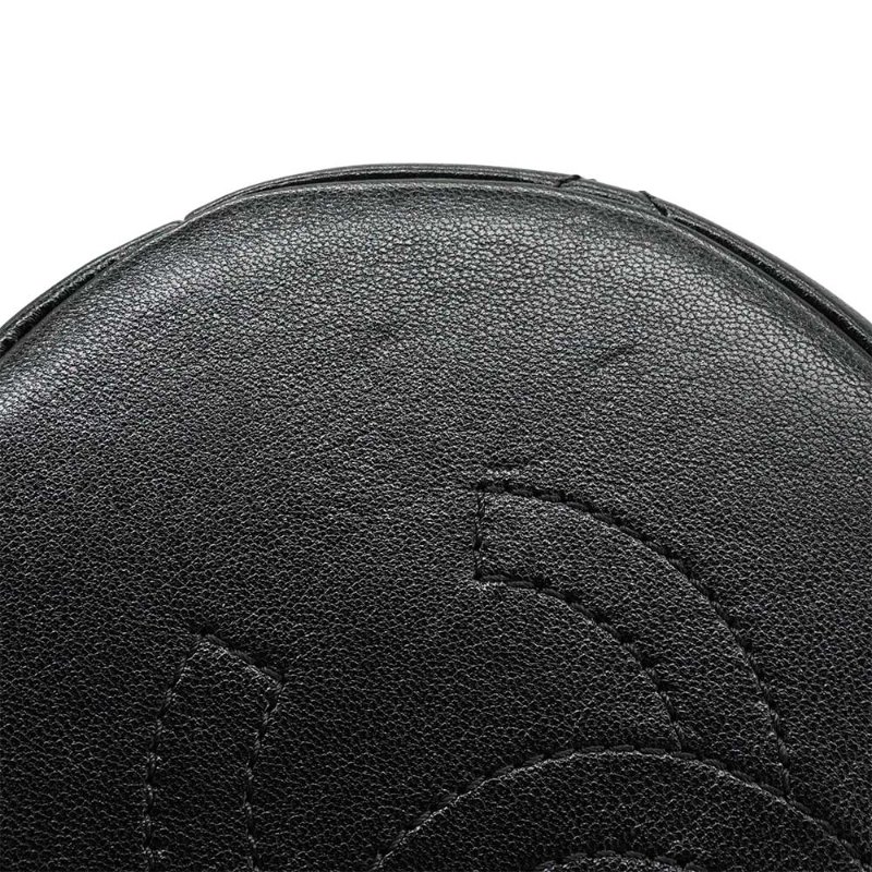 Chanel 展示品 菱格小牛皮粗練把手兩用水桶包(AS2390-黑)-7