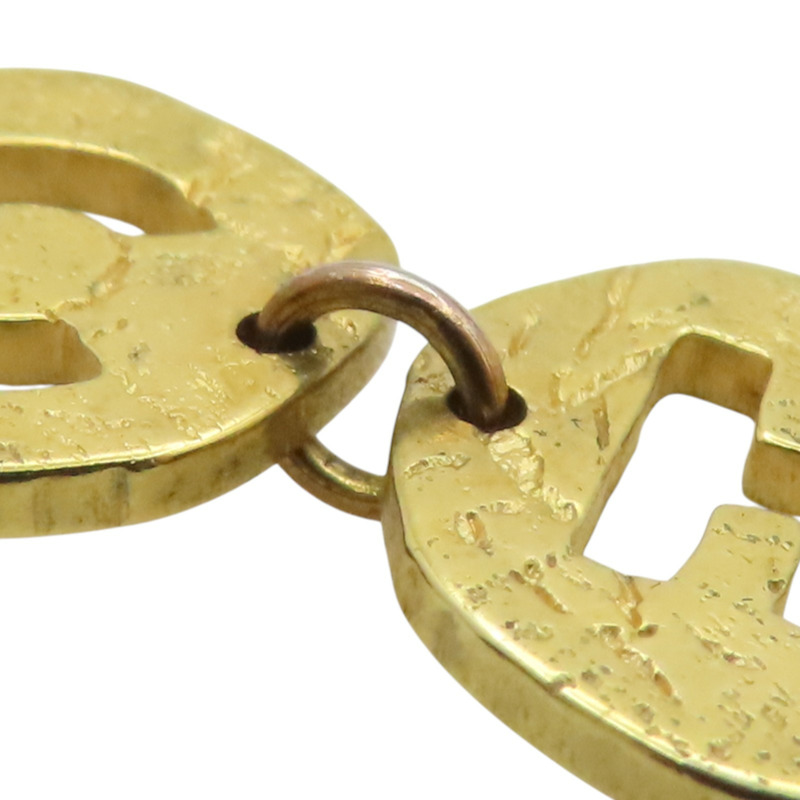 金色鍍金 藍/白珍珠 水鑽 Gold Pearl Initial Bracelet 圓牌字母 手鍊【CHANEL 香奈兒】-7