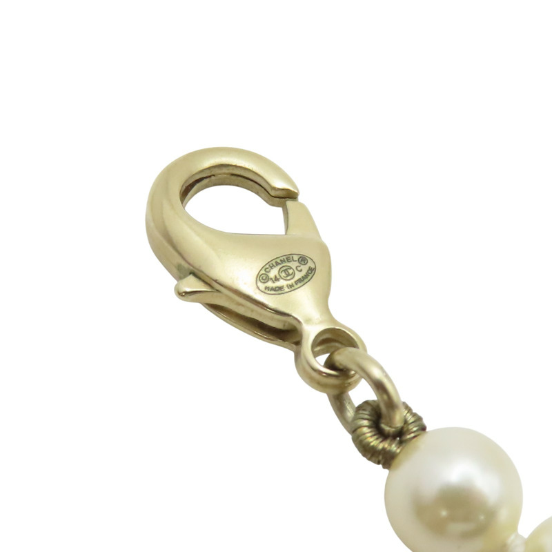 白色 人造珍珠 雙C 金屬 長項鍊【CHANEL 香奈兒】-6