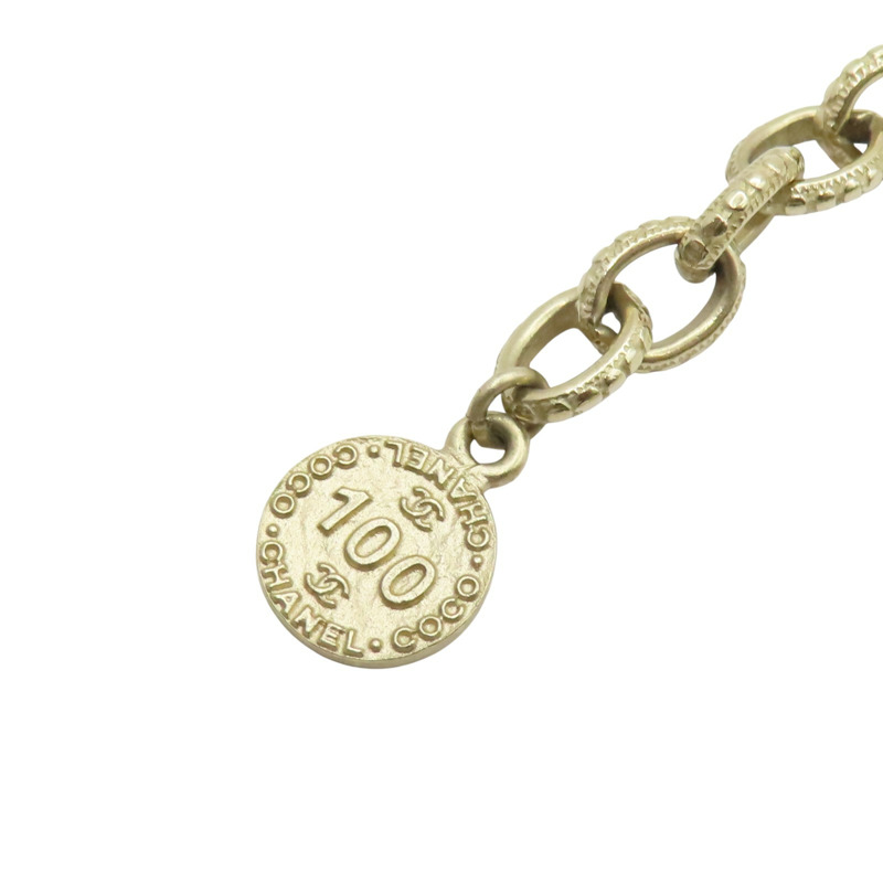 白色 人造珍珠 雙C 金屬 長項鍊【CHANEL 香奈兒】-8