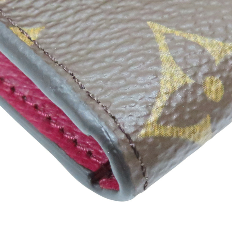 棕色 原花帆布 Rosalie 扣式短夾【LOUIS VUITTON LV 路易威登】 M41939-9