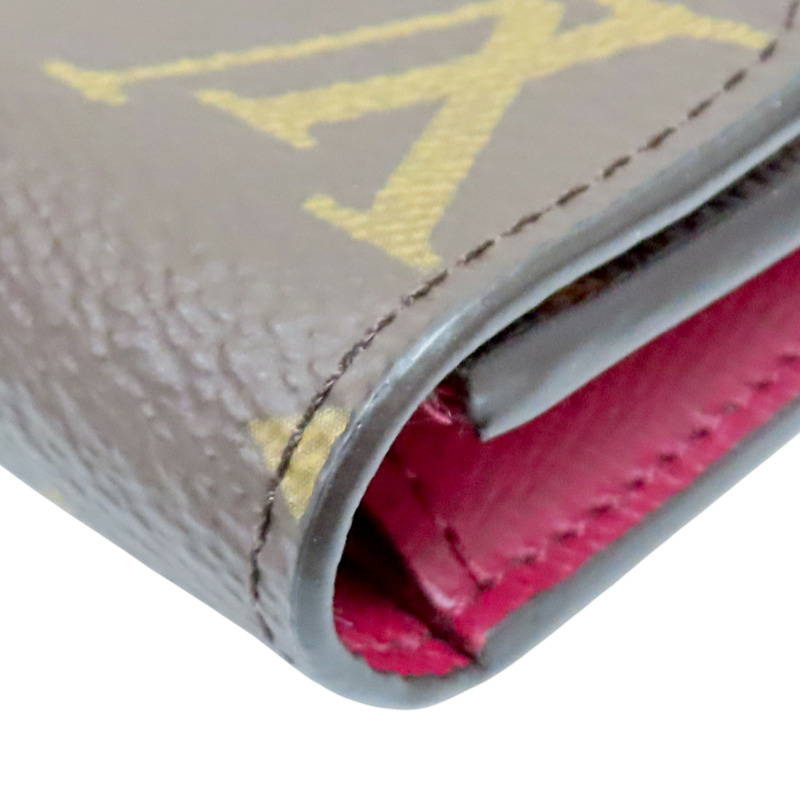 棕色 原花帆布 Rosalie 扣式短夾【LOUIS VUITTON LV 路易威登】 M41939-10