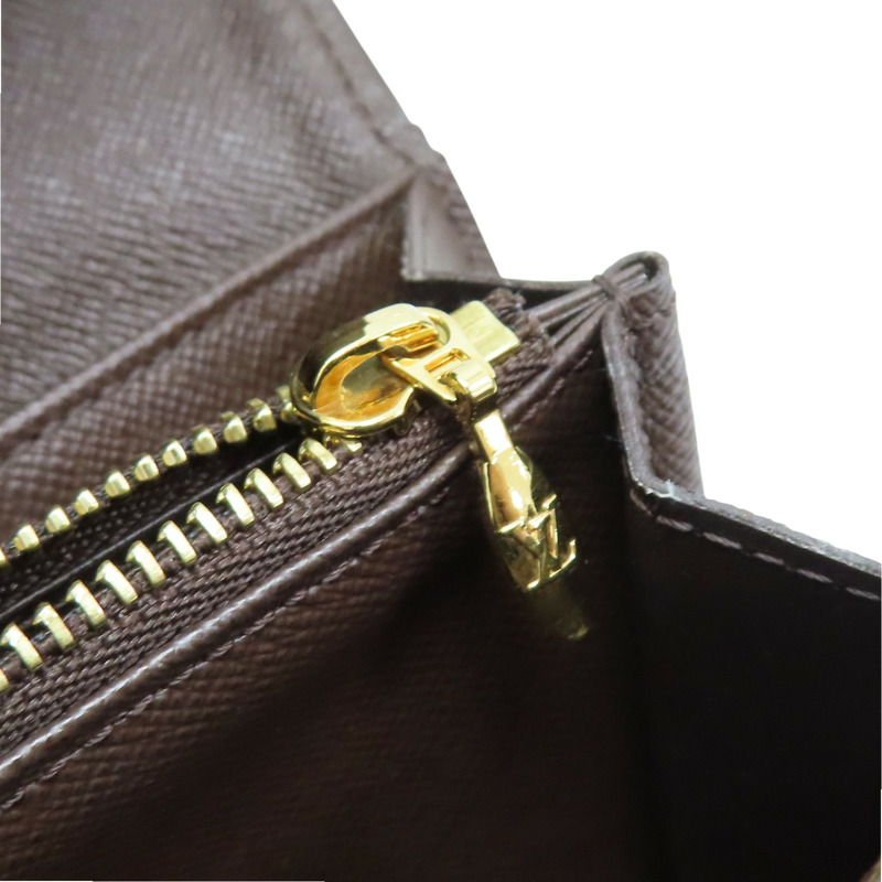 棕色 棋盤格 帆布 Portefeuille Sistine 兩折長夾 N61747【LOUIS VUITTON LV 路易威登】 N61747-11