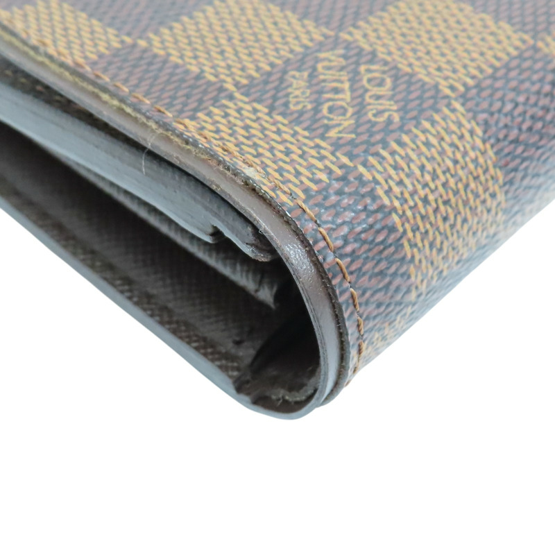 棕色 棋盤格 帆布 Portefeuille Sistine 兩折長夾 N61747【LOUIS VUITTON LV 路易威登】 N61747-14