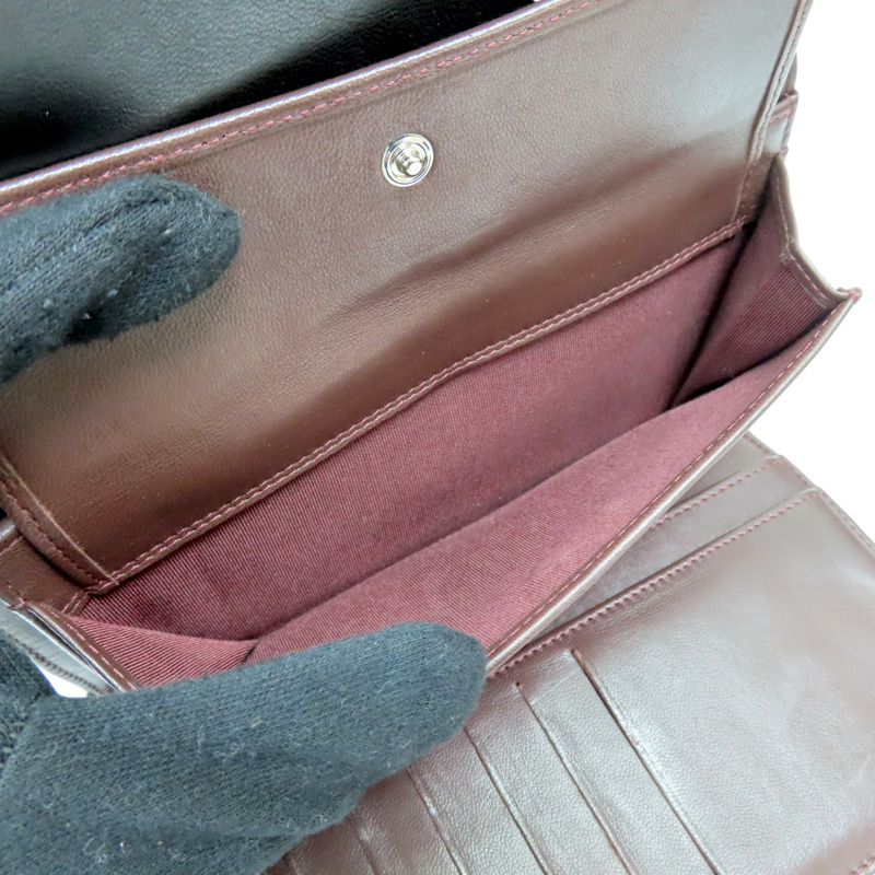 黑色 菱格紋牛皮 三折 扣式長夾【CHANEL 香奈兒】 A31506-6