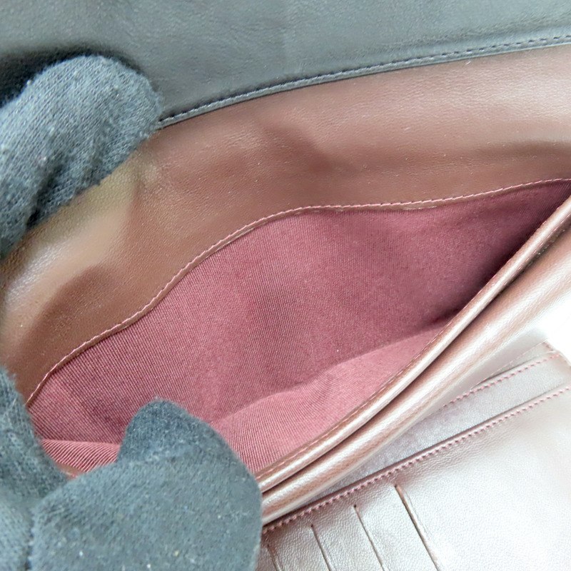 黑色 菱格紋牛皮 三折 扣式長夾【CHANEL 香奈兒】 A31506-7