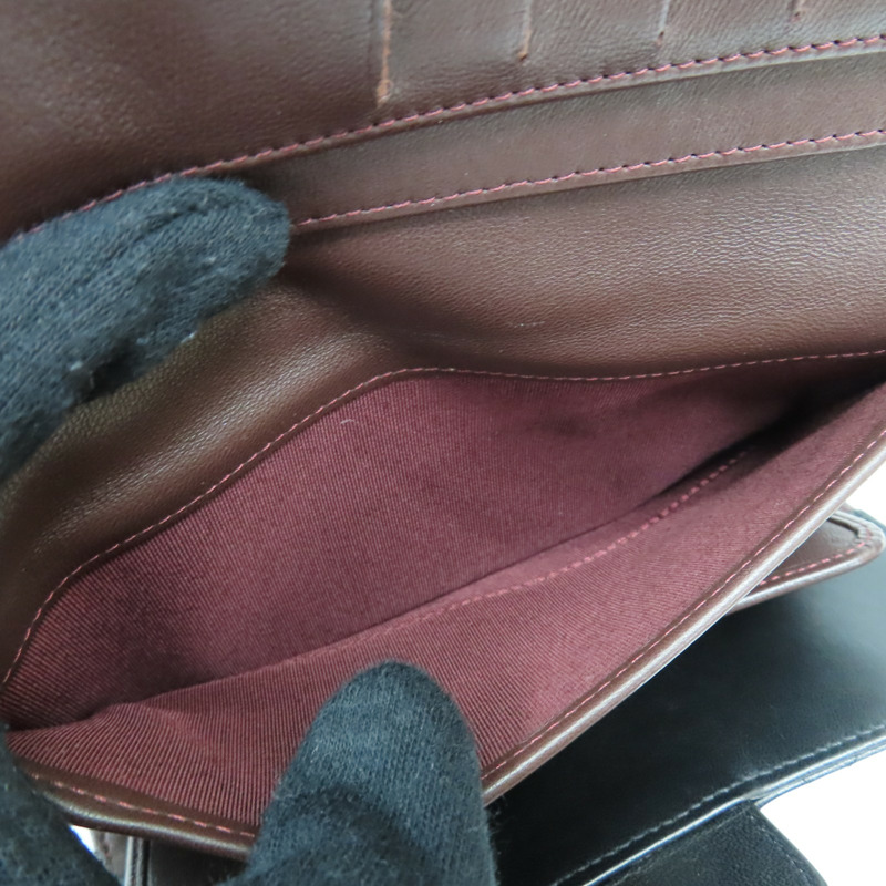 黑色 菱格紋牛皮 三折 扣式長夾【CHANEL 香奈兒】 A31506-10