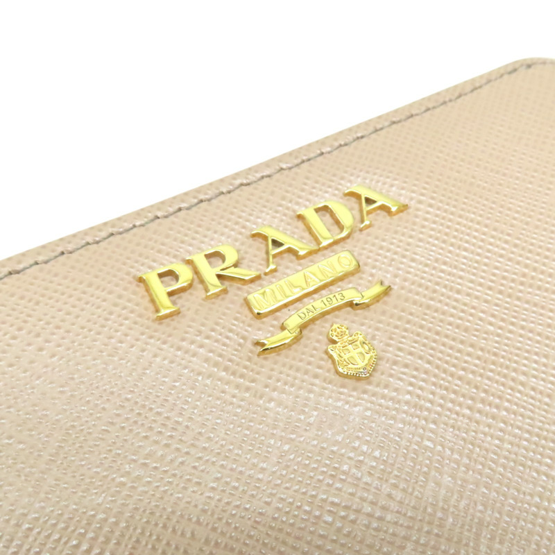 駱駝色 Saffiano牛皮 零錢包 短夾【PRADA 普拉達】-7