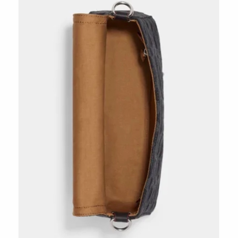 Coach 女士 Soft Tabby 標誌性牛仔單肩包均碼碼26cm*9cm*16.5cm-2