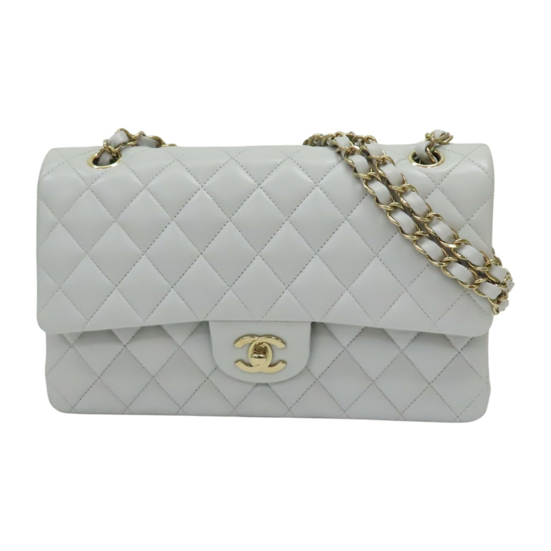 淺灰色 菱格紋 羊皮 COCO 25 肩背包 AO1112【CHANEL 香奈兒】 AO1112-0