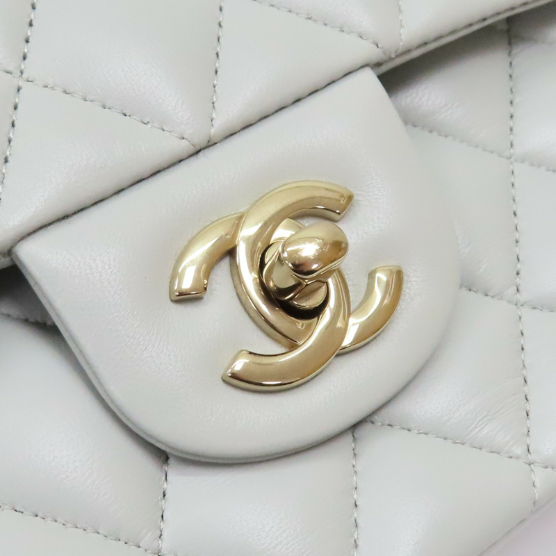 淺灰色 菱格紋 羊皮 COCO 25 肩背包 AO1112【CHANEL 香奈兒】 AO1112-11