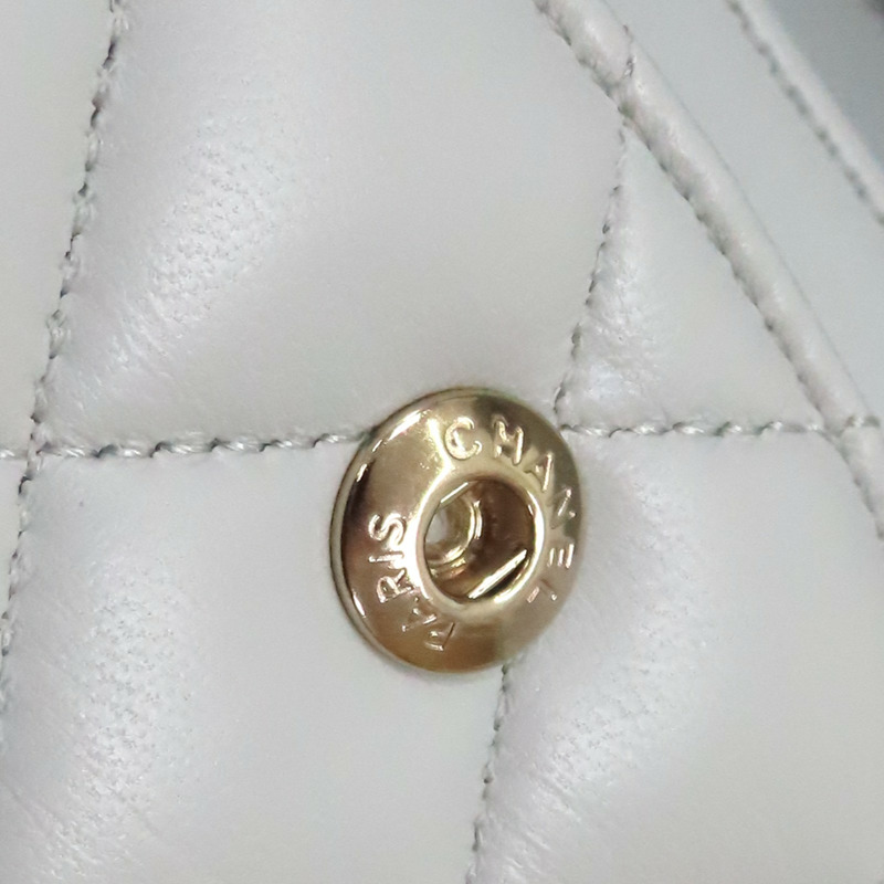 淺灰色 菱格紋 羊皮 COCO 25 肩背包 AO1112【CHANEL 香奈兒】 AO1112-12