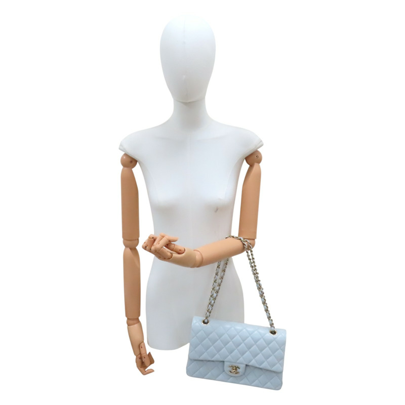 淺灰色 菱格紋 羊皮 COCO 25 肩背包 AO1112【CHANEL 香奈兒】 AO1112-13