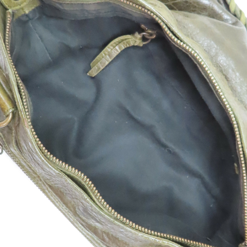 綠色 皮革 The First Bag 兩用包【BALENCIAGA 巴黎世家】 103208-4