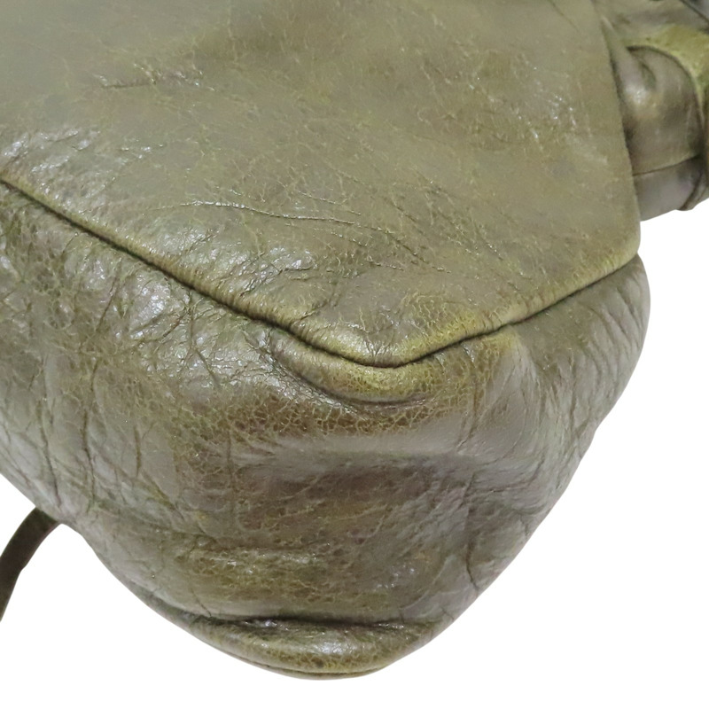 綠色 皮革 The First Bag 兩用包【BALENCIAGA 巴黎世家】 103208-12