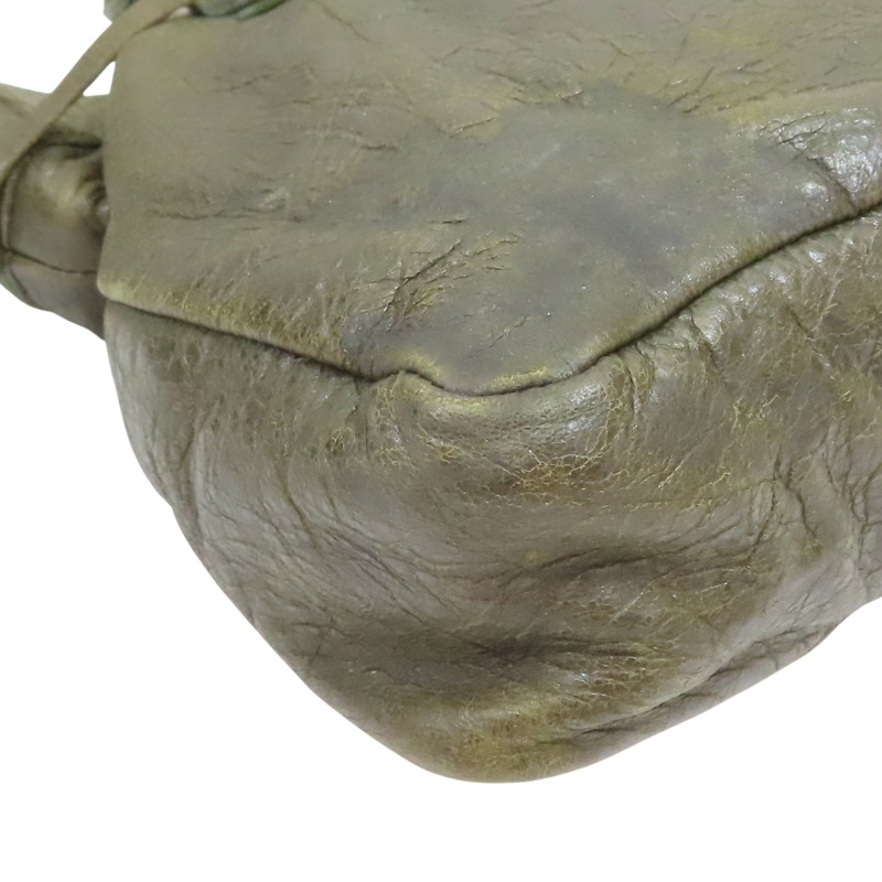 綠色 皮革 The First Bag 兩用包【BALENCIAGA 巴黎世家】 103208-13