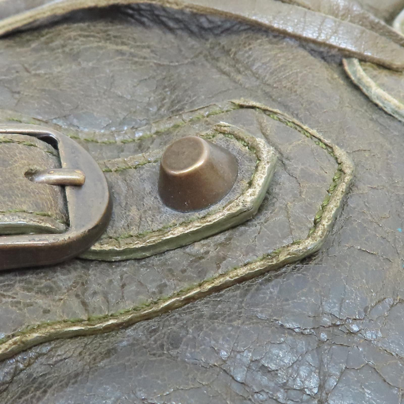 綠色 皮革 The First Bag 兩用包【BALENCIAGA 巴黎世家】 103208-15