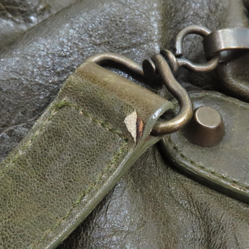 綠色 皮革 The First Bag 兩用包【BALENCIAGA 巴黎世家】 103208-16