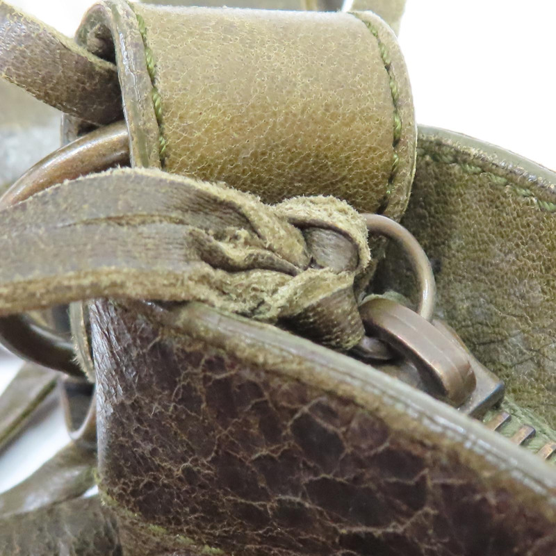 綠色 皮革 The First Bag 兩用包【BALENCIAGA 巴黎世家】 103208-18