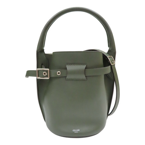 綠色 皮革 Big Bag Bucket 水桶包 肩背包【CELINE 賽琳】 183353