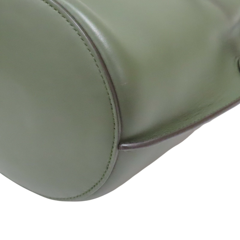 綠色 皮革 Big Bag Bucket 水桶包 肩背包【CELINE 賽琳】 183353-8