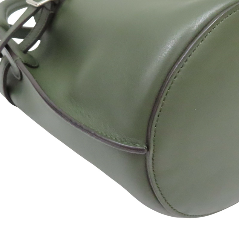 綠色 皮革 Big Bag Bucket 水桶包 肩背包【CELINE 賽琳】 183353-9