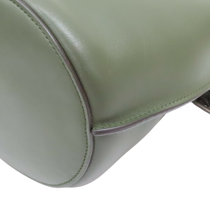 綠色 皮革 Big Bag Bucket 水桶包 肩背包【CELINE 賽琳】 183353-10