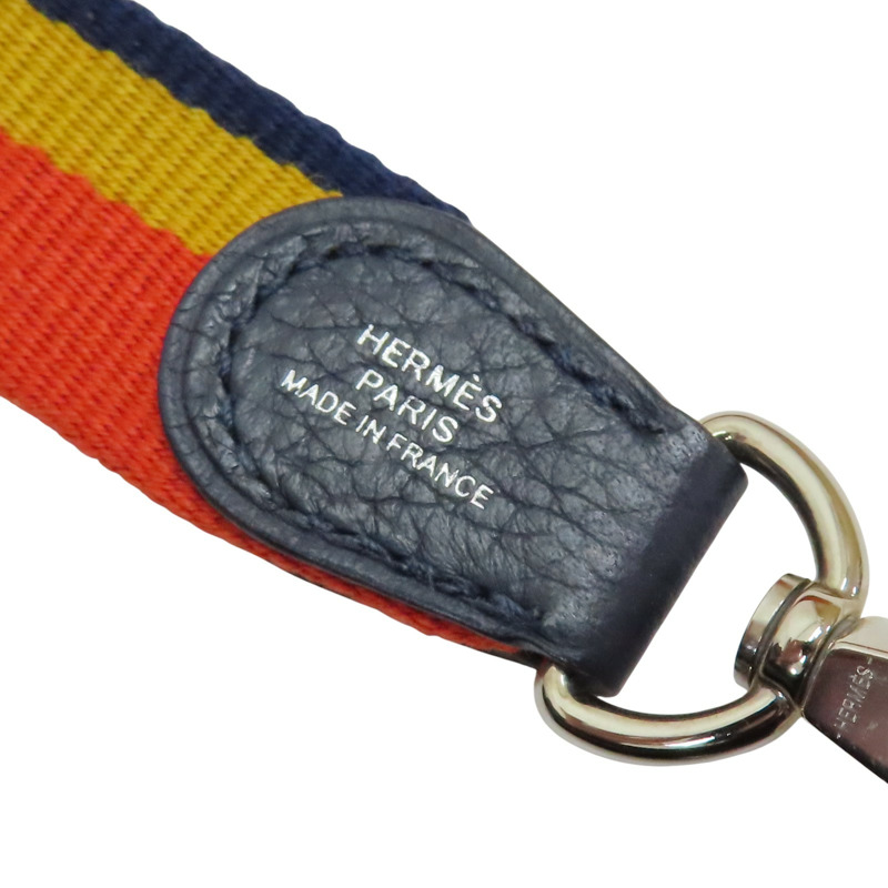 深藍色 Togo牛皮 Evelyne 16 肩背包 A刻 銀扣【HERMES 愛馬仕】 H069426CC-5