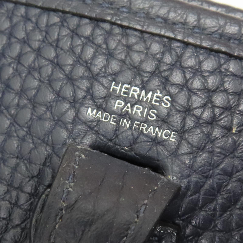 深藍色 Togo牛皮 Evelyne 16 肩背包 A刻 銀扣【HERMES 愛馬仕】 H069426CC-14