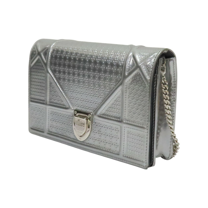 銀色 牛皮 Diorama WOC 肩背包【Dior 迪奧 】-2