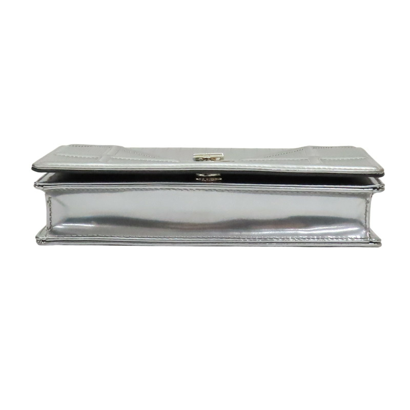 銀色 牛皮 Diorama WOC 肩背包【Dior 迪奧 】-3